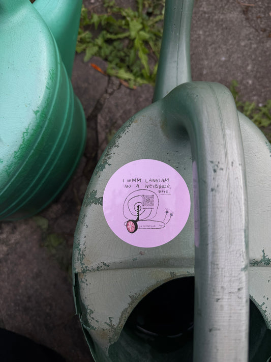 2x Weißbier-Schnegge | Sticker-Set