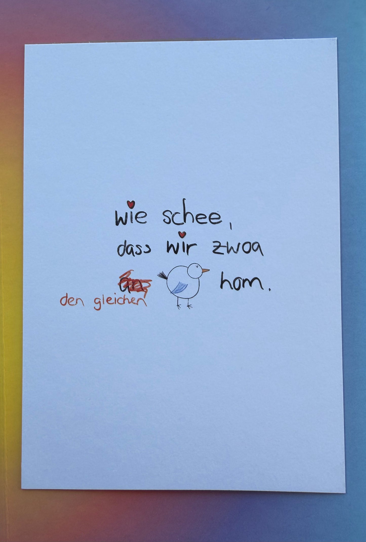 gleicher Vogel | Karte